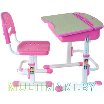 Стол-парта + стул Fun Desk Capri Pink